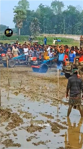 Tractor Mud Races in Rice Fields Modified Machinery