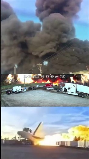 Unreal Explosion From UPS Plane Crash - Multiple Angles