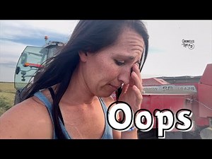 Getting a little cocky in 3rd cut alfalfa | Baling Hay & how the Bale Baron keeps me "in check"