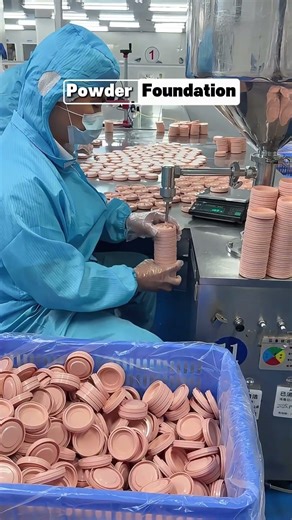 Another Batch Of Powder Foundations Is Rolling Through Production. ✧˚ ༘ ⋆｡♡
