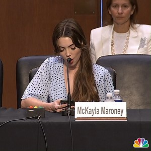 Olympic gymnast McKayla Maroney testified at a U.S. Senate hearing on the FBI’s mishandling of the Larry Nassar sexual abuse case. http://nbc4dc.com/pj2KH55 | NBC Washington