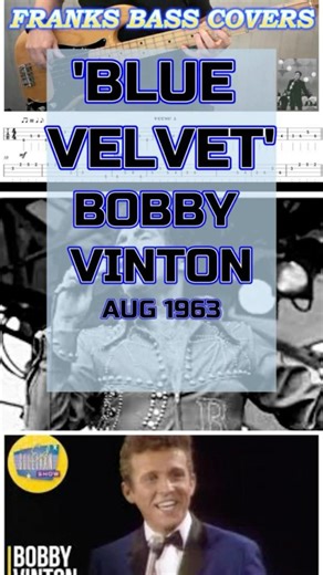 BLUE VELVET - BOBBY VINTON | FRANKS BASS COVERS #shorts2026