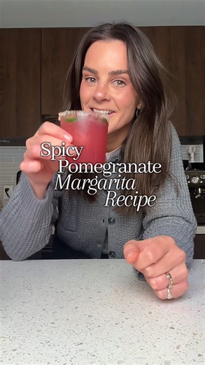 Hey.itsbel on Instagram: "I’m down to prolong the holiday season as long as possible and if it’s a spicy pomegranate margarita that gets me in the spirit then so be it! 🎄🥂 Spicy Pomegranate Margarita Recipe: 1 1/2 oz fresh lime juice 2-3 slices fresh jalapeño 2 oz tequila 2 oz pomegranate juice 1/4 oz triple sec 1/4 oz simple syrup Rim: 50/50 raw sugar & coarse salt Garnish: Lime Jalapeño Fresh pomegranate seeds"