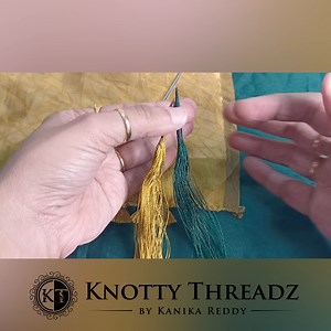 110K views · 3.3K reactions | Easy Baby Kuchu Making Without Big Eye Needle #sareekuchu #sareetassels #babykuchu #kuchu #tassels #fbdiy #fbviral | Knotty Threadz | Facebook