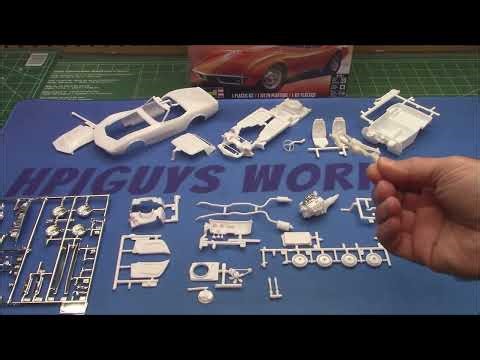 1968 Chevy Corvette C3 Stingray 427 V8 L88 1/25 Scale Model Kit Build How To Assemble Paint Decal