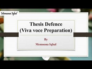 Thesis Defence | Viva Voce Preparation | MPhil Students| Questions | Tips for Preparation