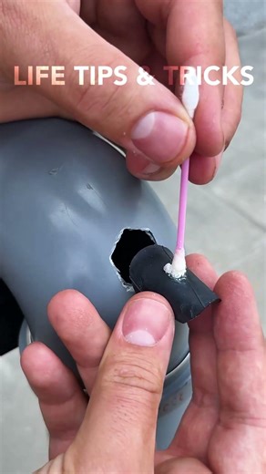 PVC Pipe Hole Fix #diy #pipe #hole #fixing
