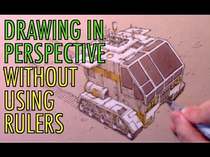 Drawing in Perspective Without Using Rulers!