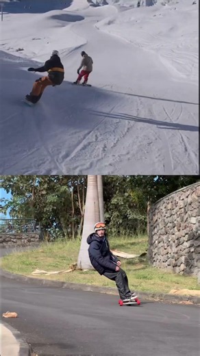 Skateboard + waveboard = freebord #freebord #skateboard #downhillskateboarding