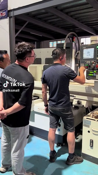 CNC Machine Operation in Industrial Workshop