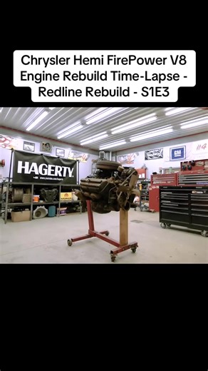 Chrysler Hemi FirePower V8 Engine Rebuild Time-Lapse - Redline Rebuild - S1E3