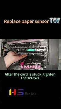 How to replace the paper sensor TOF, PZ on HP A4 printer#hp #printermaintenance