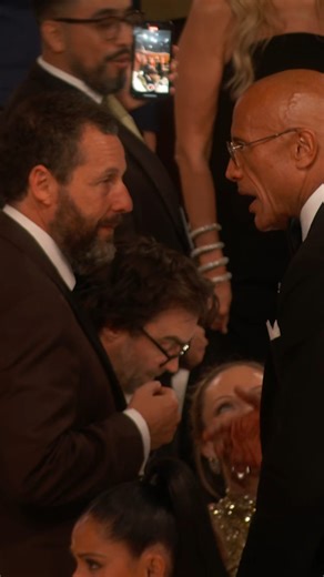 Adam Sandler 🤝 The Rock #GoldenGlobes | Golden Globes