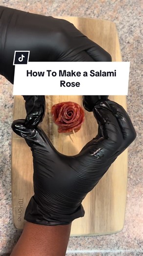 How to Make an Italian Salami Rose Tutorial