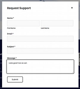 Pop Up 'contact us' form disappears when the carousal changes in auto transition mode on the website