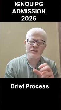 Ignou MA MCOM MBA Admission January 2026 process explain #ignou