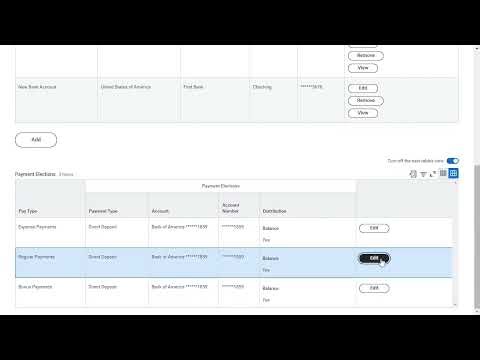 Workday Payment Elections