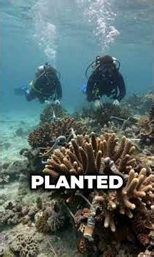 Tech grows reefs fast #coralrestoration #oceaninnovation #marinetech