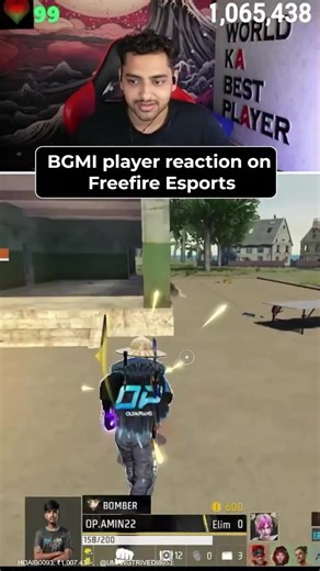 WHEN PUBG PLAYER ON FF 😂🤣#reaction #gamer #funny