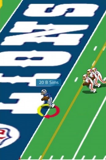 1981 Buccaneers vs Lions (highlight) Billy Sims touchdown run.