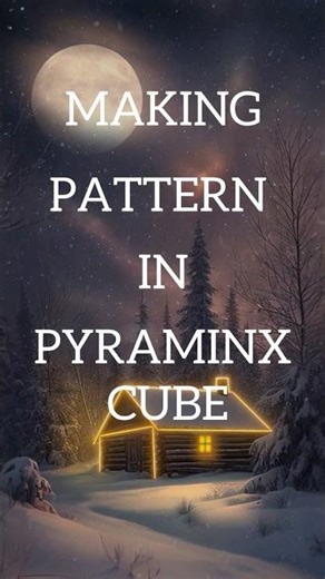 MAKING PATTERN IN PYRAMINX CUBE #rubikscube #cubing
