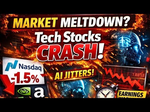 🔥 US Stock Market Today: Nasdaq Crashes as Tech Stocks Slide! 📉