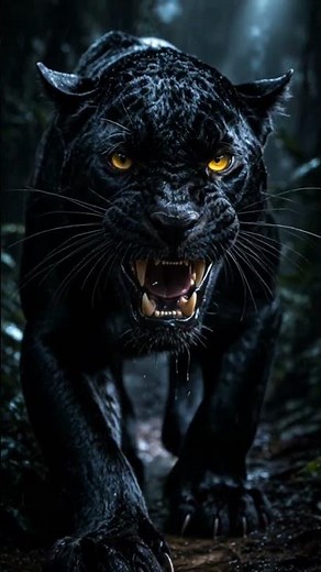 When the Panther Shows Its Teeth #dangerous #wildlife #shorts