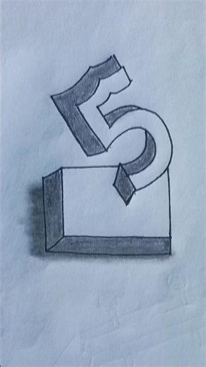 Drawing 3d numbers by pen... #art #easyart #shots