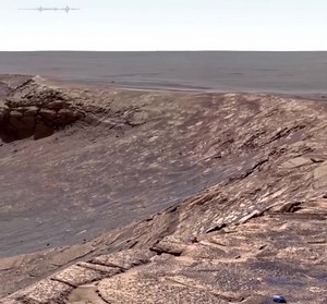 1.1M views · 10K reactions | This astonishing Crater on Mars was captured by NASA Opportunity Rover. The audio was recorded by Perseverance Rover in 2021. | Science Acumen | Facebook