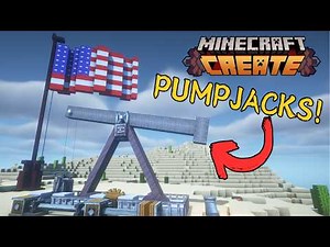 I invaded the Desert for Oil in Minecraft with the Create Mod!