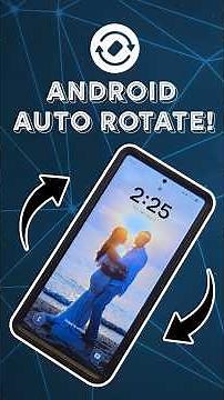 Auto Rotate Screen on Android! (Full Tutorial) #android #androidtutorial