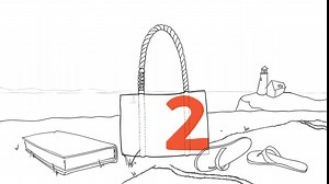 Sea Bags Recycled Sail Cloth Watercolor Waves Bucket Bag Reusable Utility Bag, Sail Cloth Organizer Bucket Rope Handle