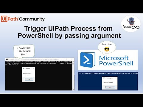 How to invoke UiPath xaml file from PowerShell