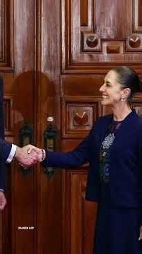 Sheinbaum meets with King Felipe VI at the National Palace