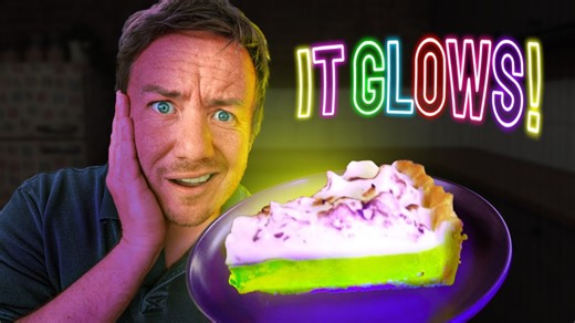 Glow in the Dark Lemon Meringue Pie (UV Test!)
