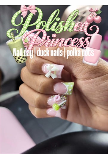 Strawberry Matcha Nails Tutorial