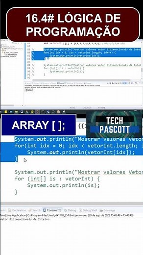 #16.4 - Curso Lógica de Programação Básico #programacao #logica #java