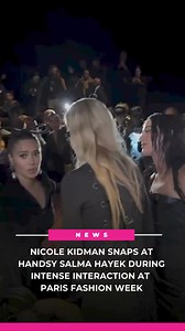 What's going on at Paris Fashion Week?! #NicoleKidman's spicy interaction with #SalmaHayek was all caught on camera. Link below to watch the viral video. (📸: MEGA/TIKTOK) bit.ly/3zYSBfl | OK! Magazine
