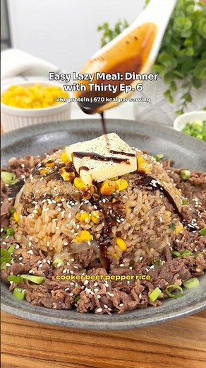 Rice Cooker Beef Pepper Rice