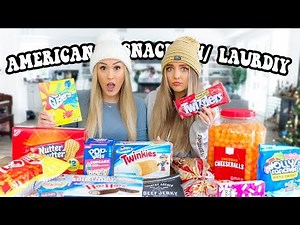 AUSTRALIAN TRIES AMERICAN SNACKS w/ LAURDIY!