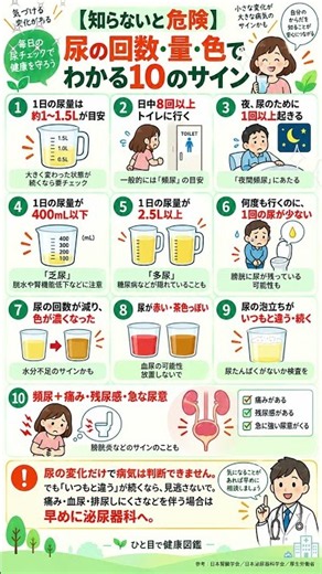 【知らないと危険】尿の回数・量・色でわかる10のサイン