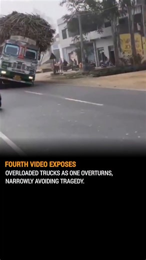National Buzz Official on Instagram: "In the latest footage exposing the dangers of cargo overloading, a heavy truck is captured overturning, narrowly missing bystanders. This near-tragedy reinforces the urgent need for authorities to crack down on such negligence before it results in fatalities. Credit/source : X Video credit to respective owner.Dm for credit or removal Disclaimer: We do not claim ownership of the media used in this post. All rights and credit belong to the original creators. T