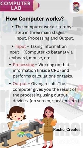 How does the computer actually works? #computerbasics #education #learning #computerlearning #tech
