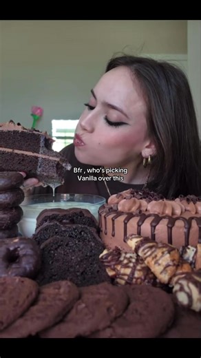 Chocolate Cake Mukbang: Why Choose Vanilla?