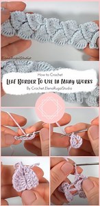 5 Crochet Leaf Border/Leaf Edging Free Pattern Ideas - Carolinamontoni.com