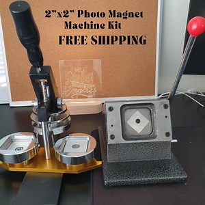 50x50mm (2"x2") Magnet Machine Kit | Fridge Magnet Maker | Complete Set Photo Magnet Kit With Cutter and 100 Pcs. Materials | Magnet Refills - Etsy