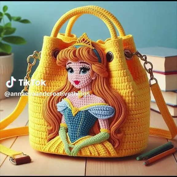 Crochet Disney Princess Bags Ideas
