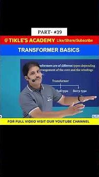 TRANSFORMER BASICS IN ELECTRICAL ENGINEERING (PART 39) #shorts #tiklesacademy