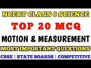 Best MCQ Class 6 Motion and Measurement Full Chapter | Ncert Class 6 Science #class6mcq #mcqncert