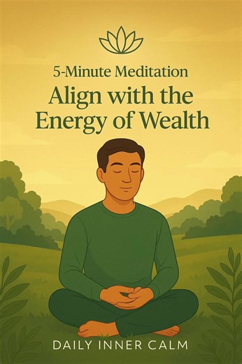 Align your energy. Invite abundance. ✨ Save for later & follow for daily calm. #meditation #abundance #wealthmindset #innercalm #mindfulness